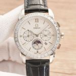 Omega Stainless Steel 42MM Waterproof to 50M 9100 Movement Men Replica Eta Watch